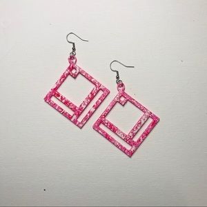 3D printed Handmade Earrings | Minimalist Square